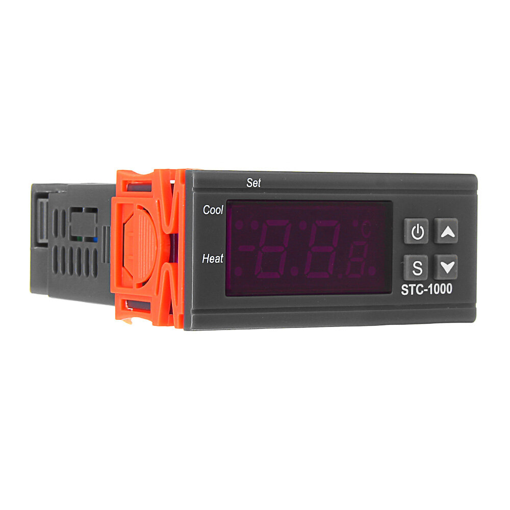 Geekcreit® STC-1000 110V/220V/12V/24V 10A 2 relaisuitgang LED Digitale temperatuurregelaar Thermostaat Incubator met sensorverwarmer en koeler