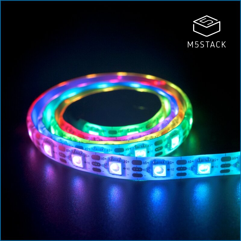 

M5Stack® 5M 500mm Digital RGB LED Weatherproof Strip SK6812 Programmable Flexible Ribbon Waterproof RGB LED Lighting Dec