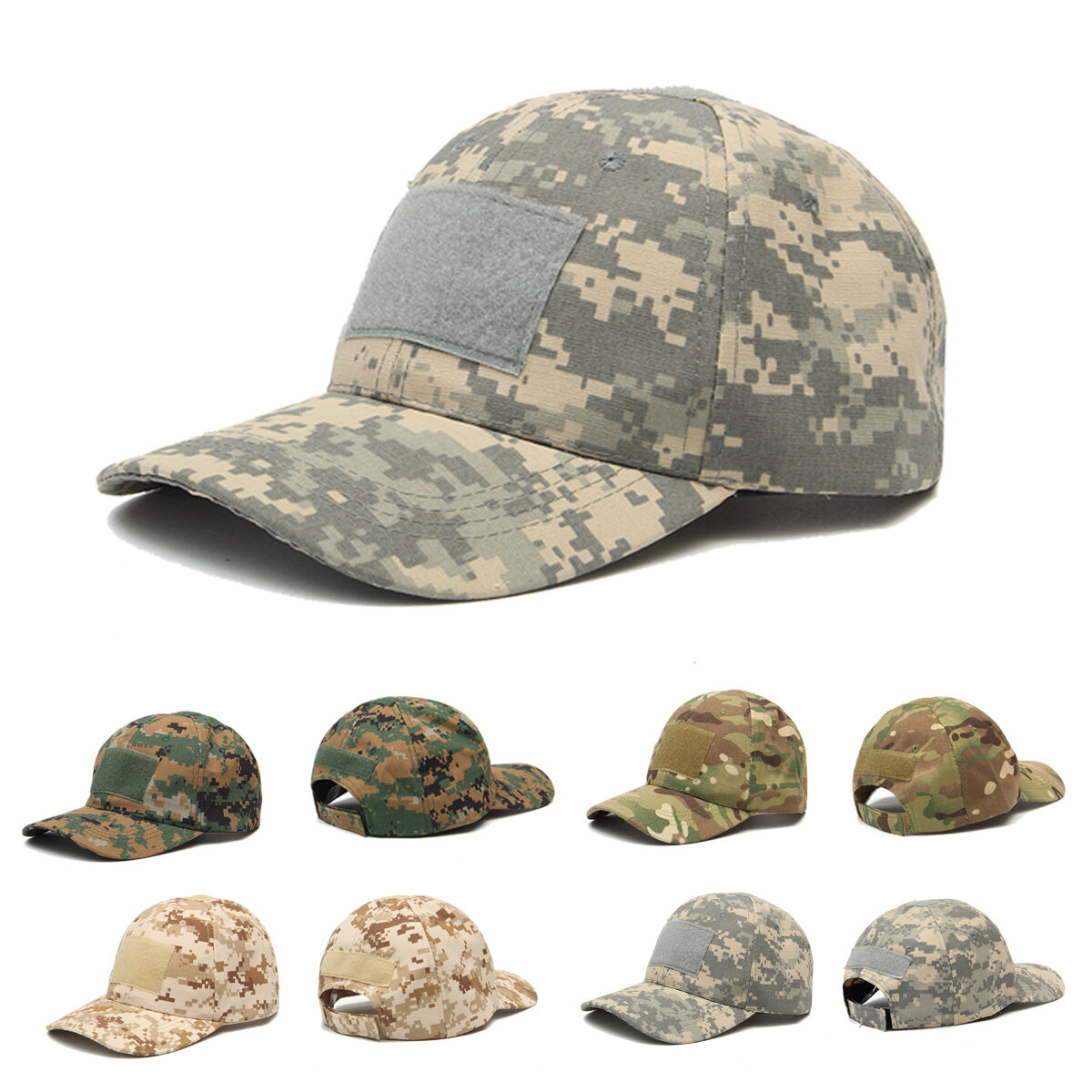 IPRee™ Camping Tactical Camouflage Sunhat Adjustable Travel Sunscreen Baseball Cap