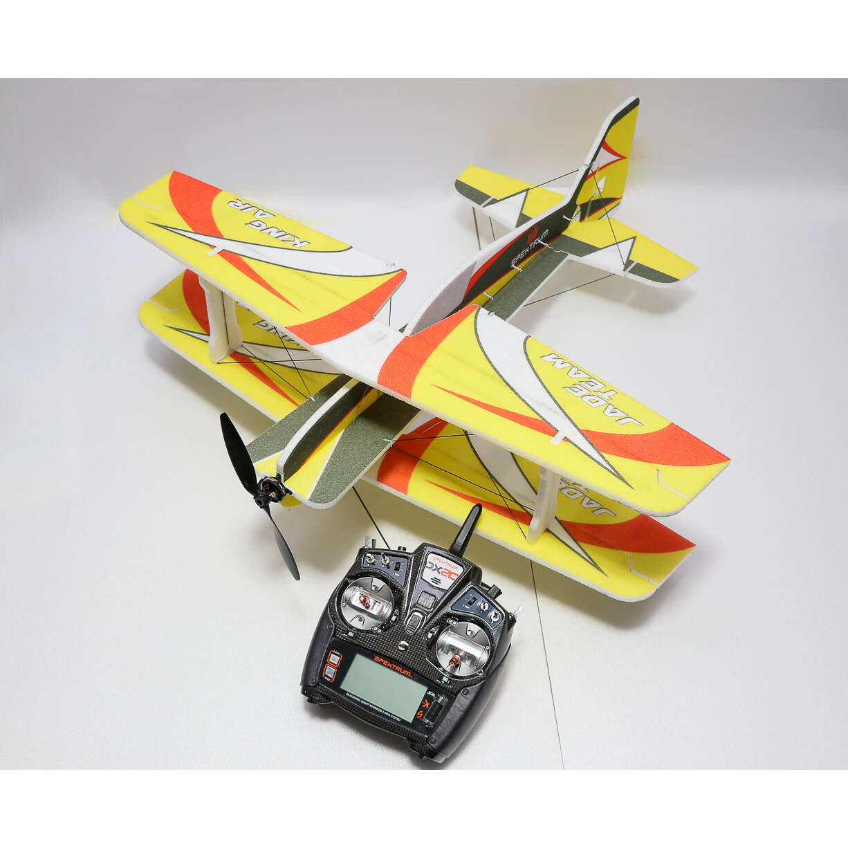 

JADE TEAM King Air RC Airplane Ready to Fly EPP 750mm Wingspan 2.4Ghz 4CH 3D Aircraft Fixed Wing RTF