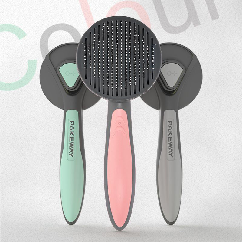 Dog Hair Removal Comb Grooming Pet Comb Pet Grooming Tool Self-cleaning Hair Brush Trimmer, Banggood  - buy with discount