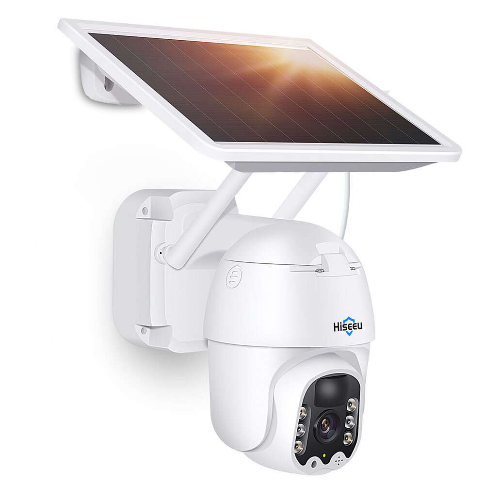 

Hiseeu WTDA03 3MP WiFi Monitoring Camera with Solar Panel Outdoor PTZ Security Cam PIR Human Detection 2-way Audio APP P