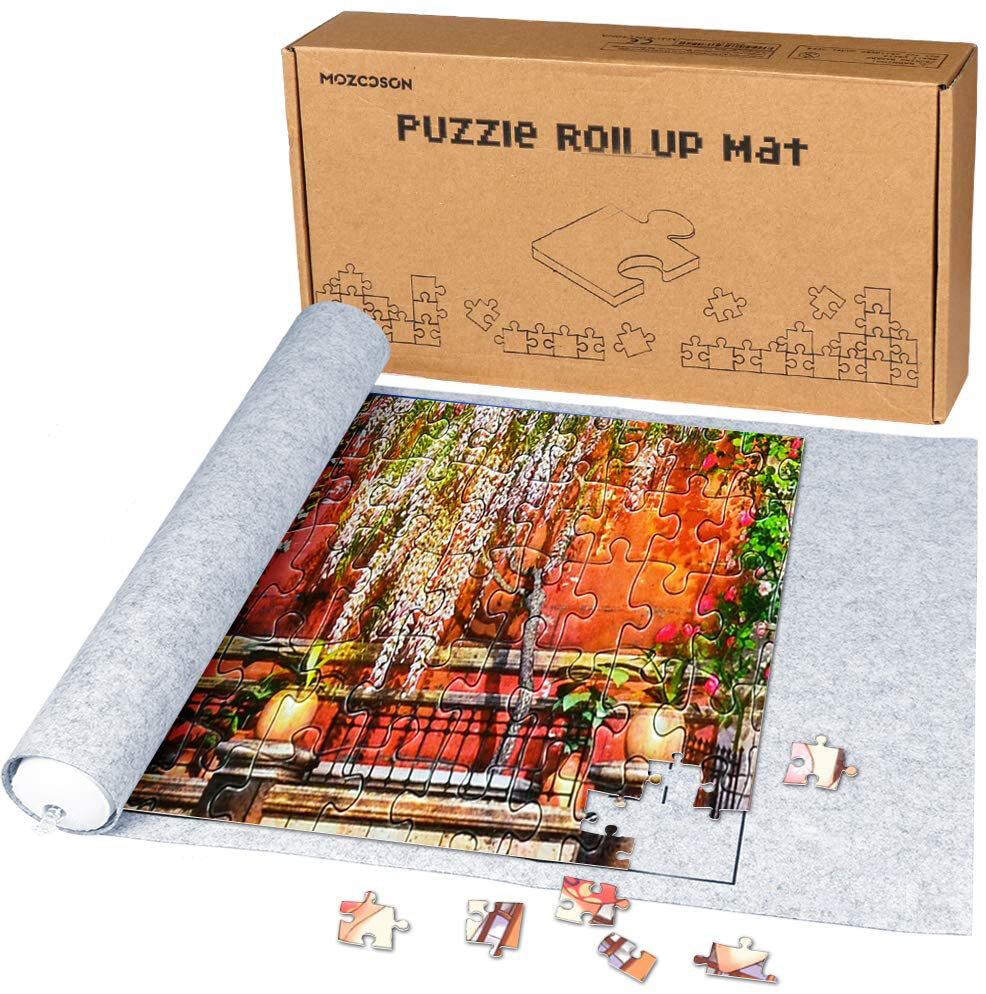 Tappetino in feltro per puzzle 150x100 cm per giocare e conservare puzzle da 3000 pezzi.