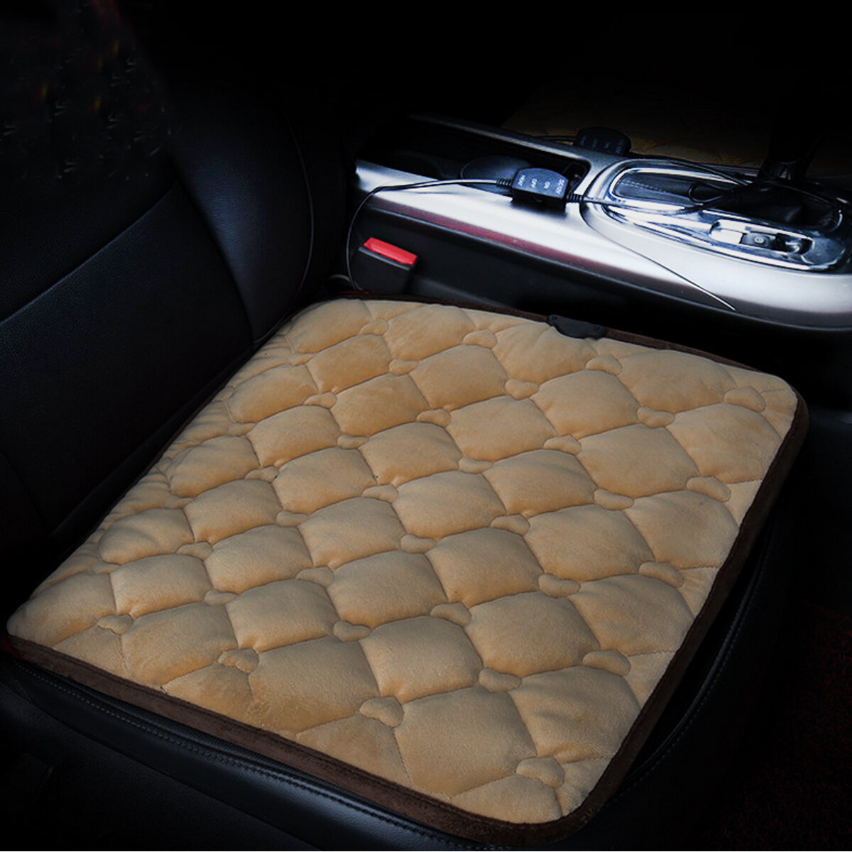 43 * 43cm Auto Pluche Verwarmde Zitkussen Seat Warmer Winter Huishoudelijke Cover Elektrische Verwarming Mat