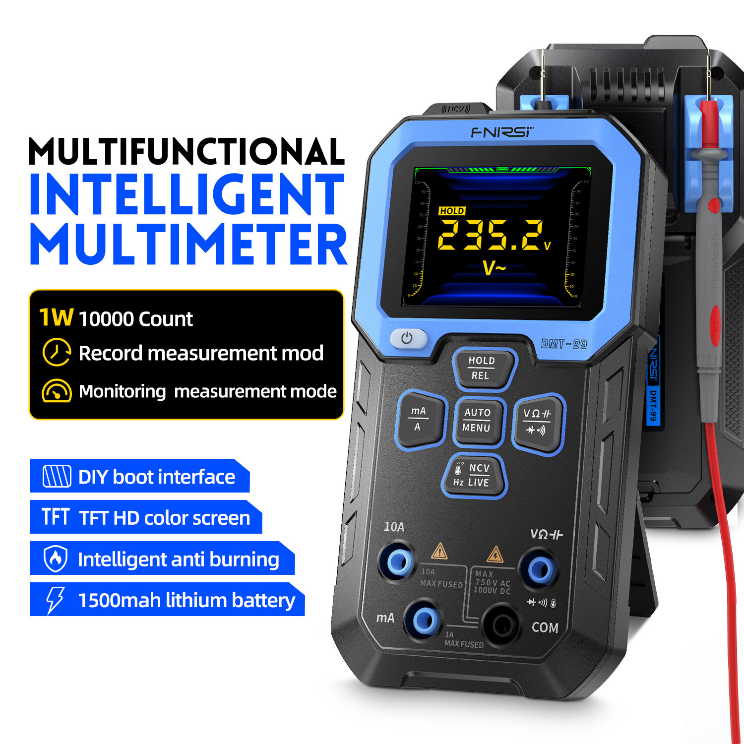 Multimetr cyfrowy FNIRSI DMT-99 za $33.99 / ~136zł