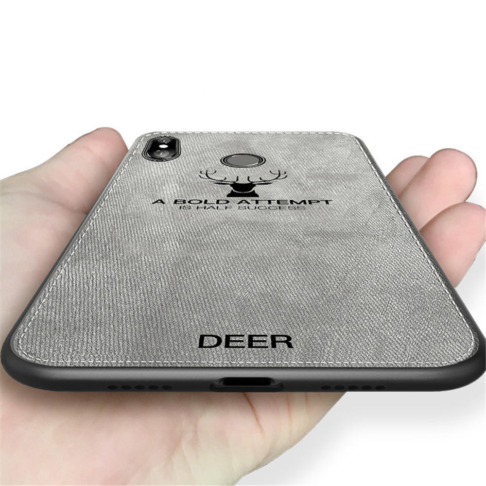 Bakeey ™ Deer Shockproof Cloth Soft TPU-Schutzhülle für Xiaomi Redmi Note 6 Pro Nicht original