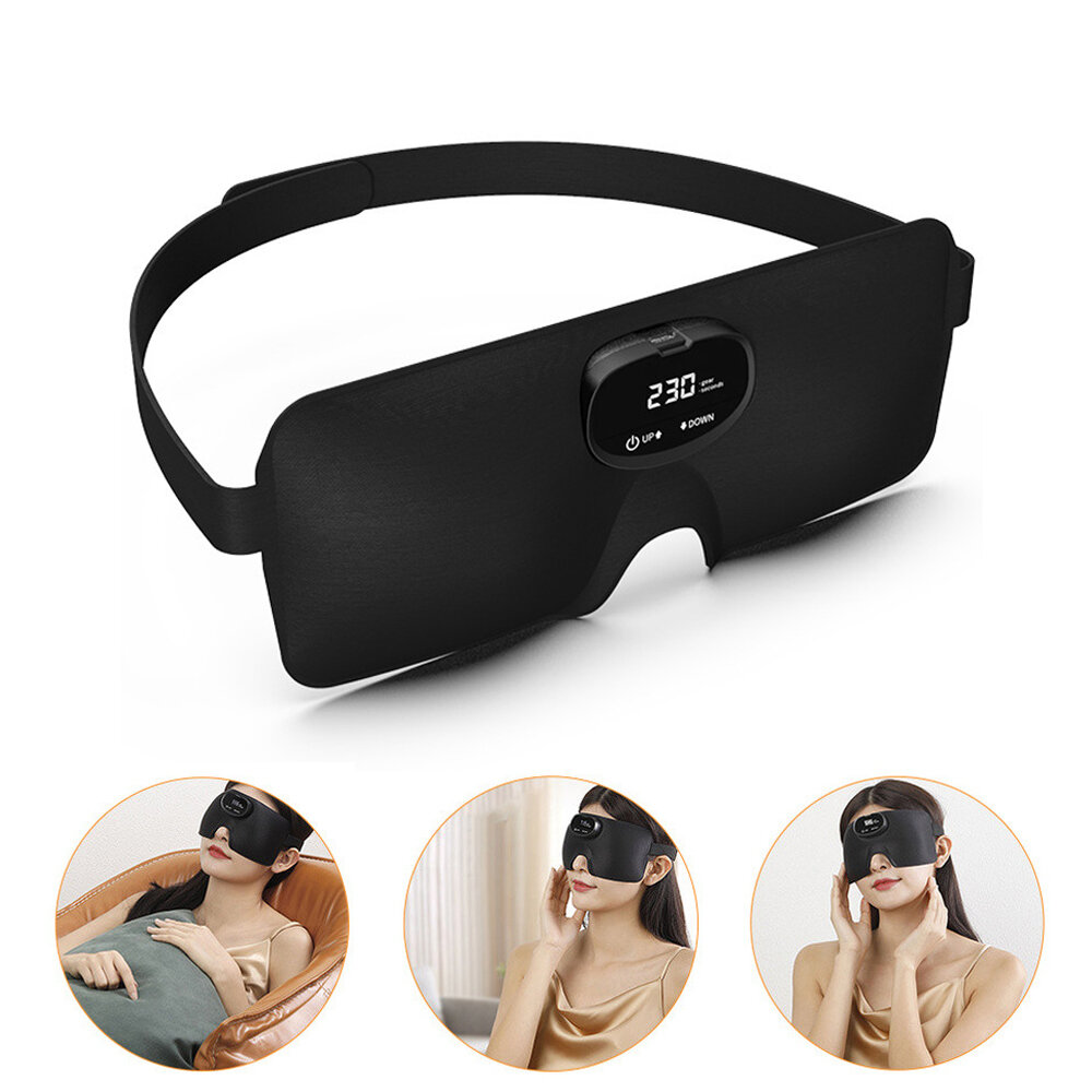 IPRee® Electric Pulse Sleeping Eye Maschera Intelligent USB Charging Eye Massager Lavabile Leggero Viaggio