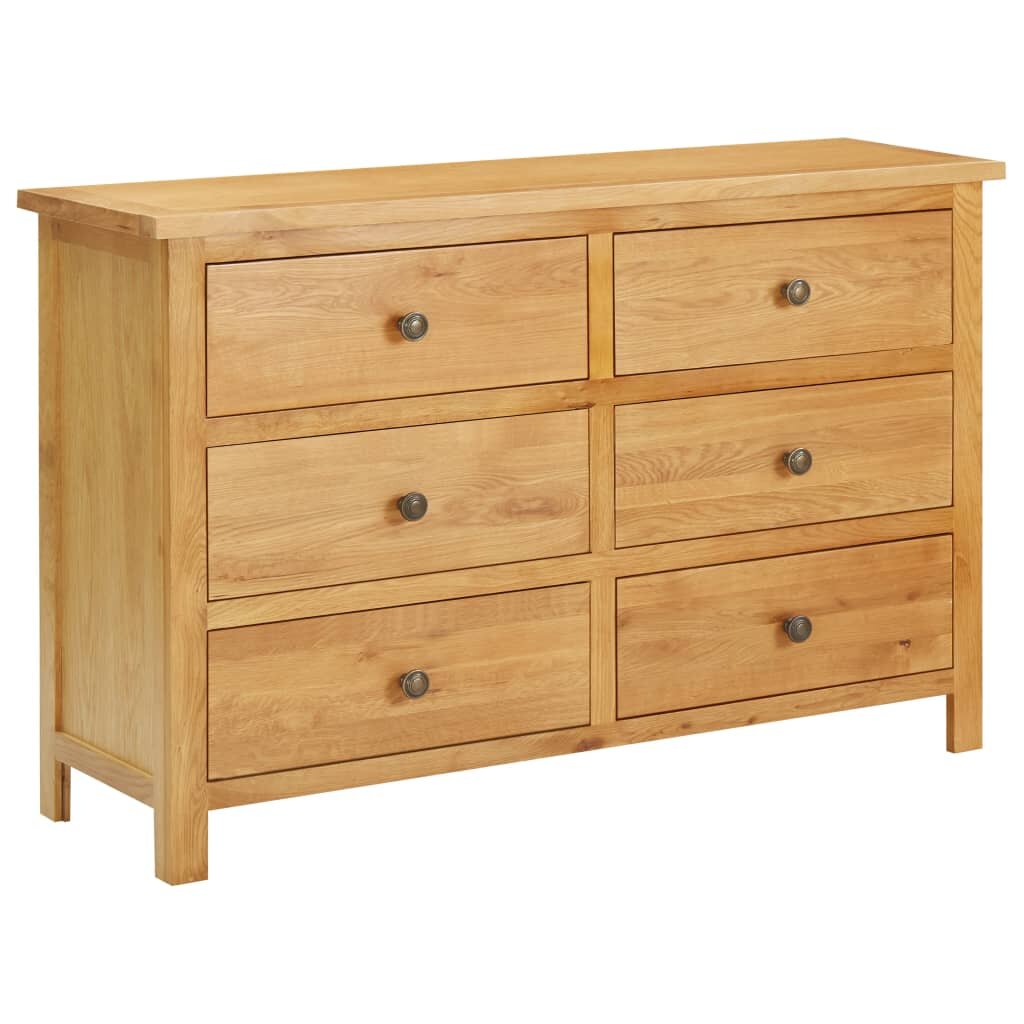 

Chest of Drawers 41.3"x13.2"x28.7" Solid Oak Wood