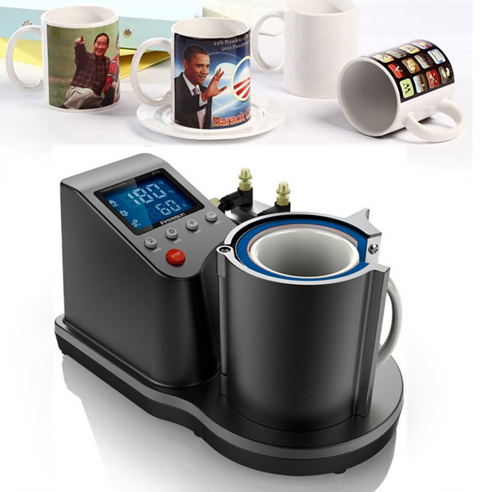 

ST110 Pneumatic Sublimation Vacuum Machine Automatic Heat Press Machine Mug Thermal Transfer Coffee Magic Cup Mug Printi