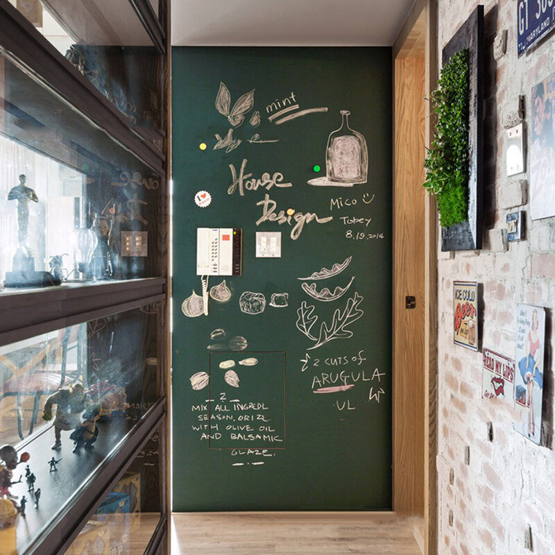 Environmental Friendly Soft Blackboard Sticker Green Board White Board Wall Shop Creative Decoration