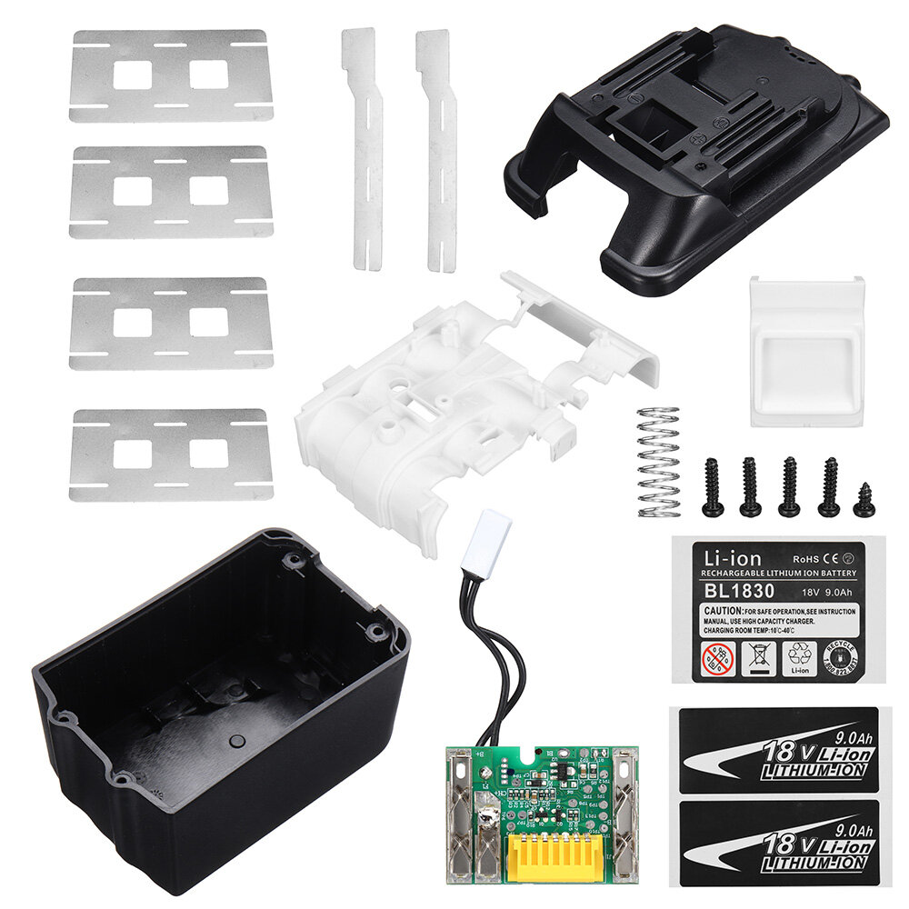 BL1860 Li-Ion Batterij Plastic Case PCB Opladen Bescherming Printplaat Oplader Doos Voor MAKTA 18V B
