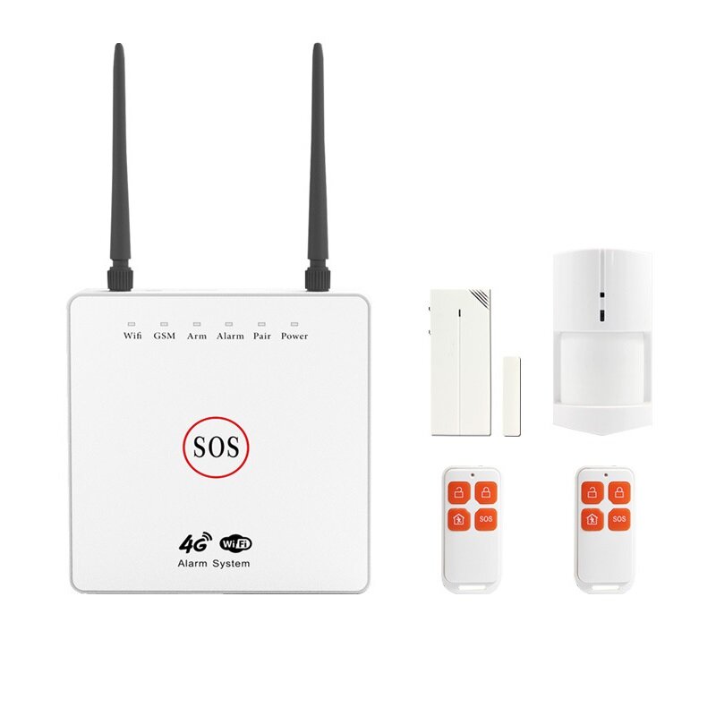 SOAN SNT002W 4G WiFi 433MHz GSM Slimme alarmhost Infrarood Alarm APP Afstandsbediening