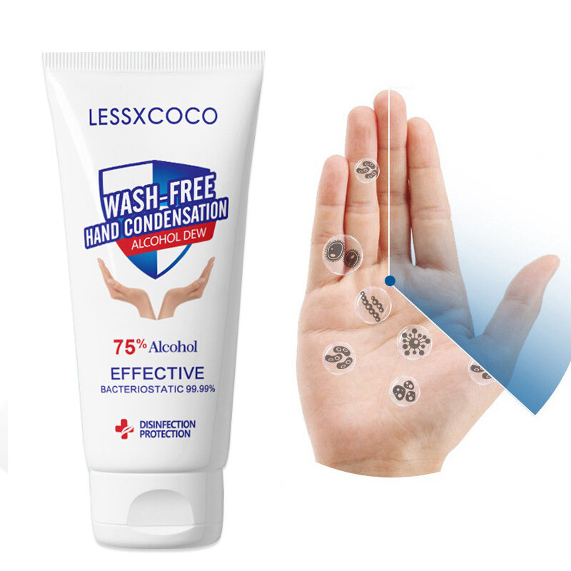 100ml χωρίς πλύσιμο 75% αλκοόλ φορητή απολύμανση Gel Hand Sanitizer Σαπούνι χεριών Αντιβακτηριδιακά ενυδατικά δέρματα Βακτηριοστατικά ιόντα Καθαρισμ