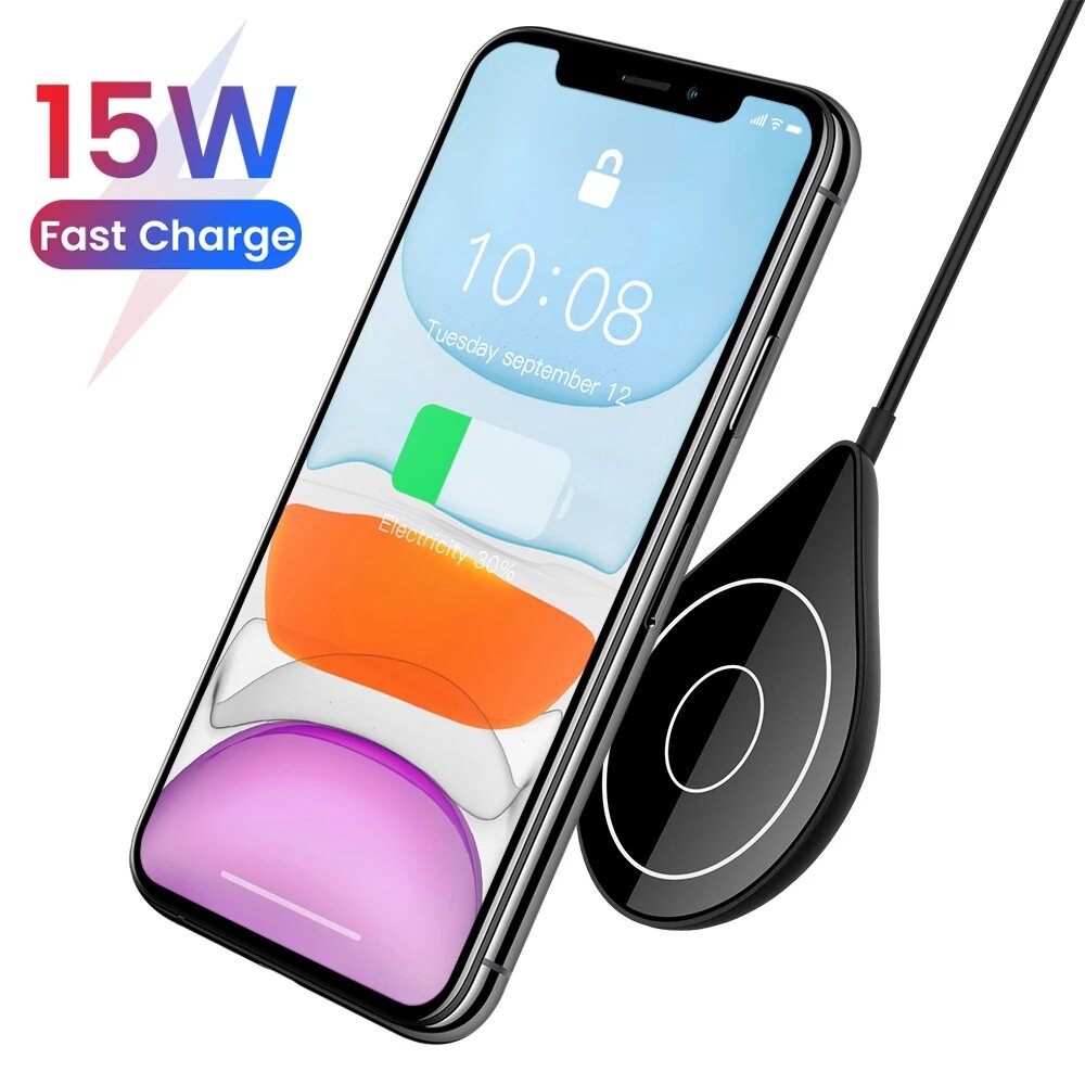 Bakeey Magnetic Magsafe Wireless Charger Magnet Fast Charger for iPhone 12 Pro Max for Samsung Galaxy Note S20 ultra Huawei Mate40 OnePlus 8 Pro