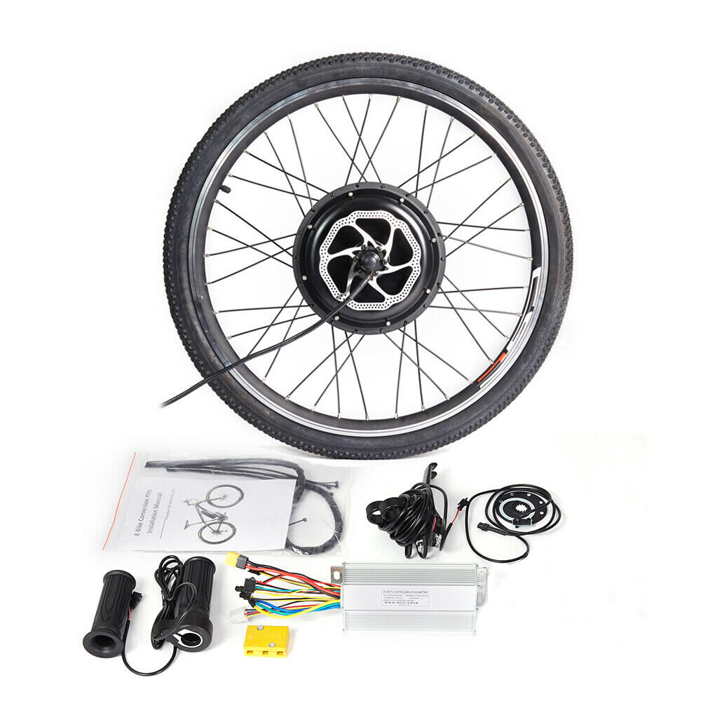 26inch 48V 1000W E-bike Accessories Set Rear Wheels Motor Tire Disc Brake Power Cut-off Brake Lever Storage Bag Twist Th