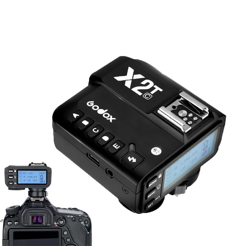 Godox X2T-C X2T-N X2T-S X2T-F X2T-O 2.4G TTL HSS Transmitter Wireless Flash Trigger for Canon for Ni