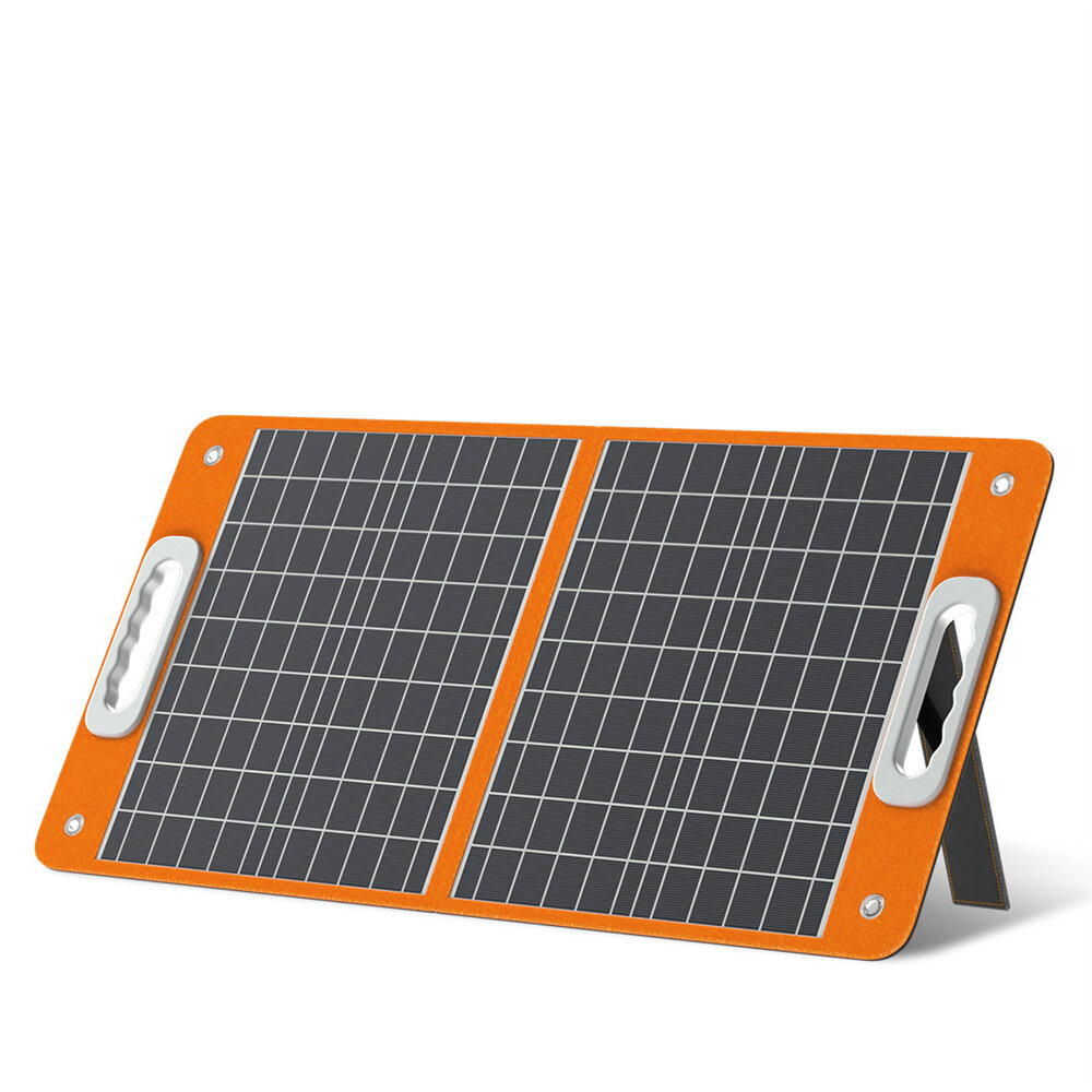 [Directo de EE. UU.] FlashFish 18V 60W Panel Solar Plegable Cargador Solar Portátil con Salida DC USB-C QC3.0 para Teléfonos Tabletas Camping Van RV Viaje