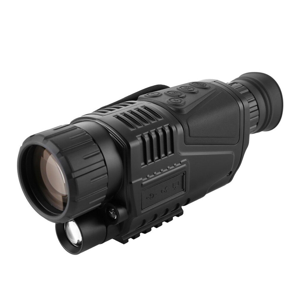 Yetişkinler için Su Geçirmez 5x40 Kızılötesi Gece Görüş Gözlükleri Monoküler Kapsamı HD Teleskop Yaban Hayatı Avı İzleme Kamerası NV300