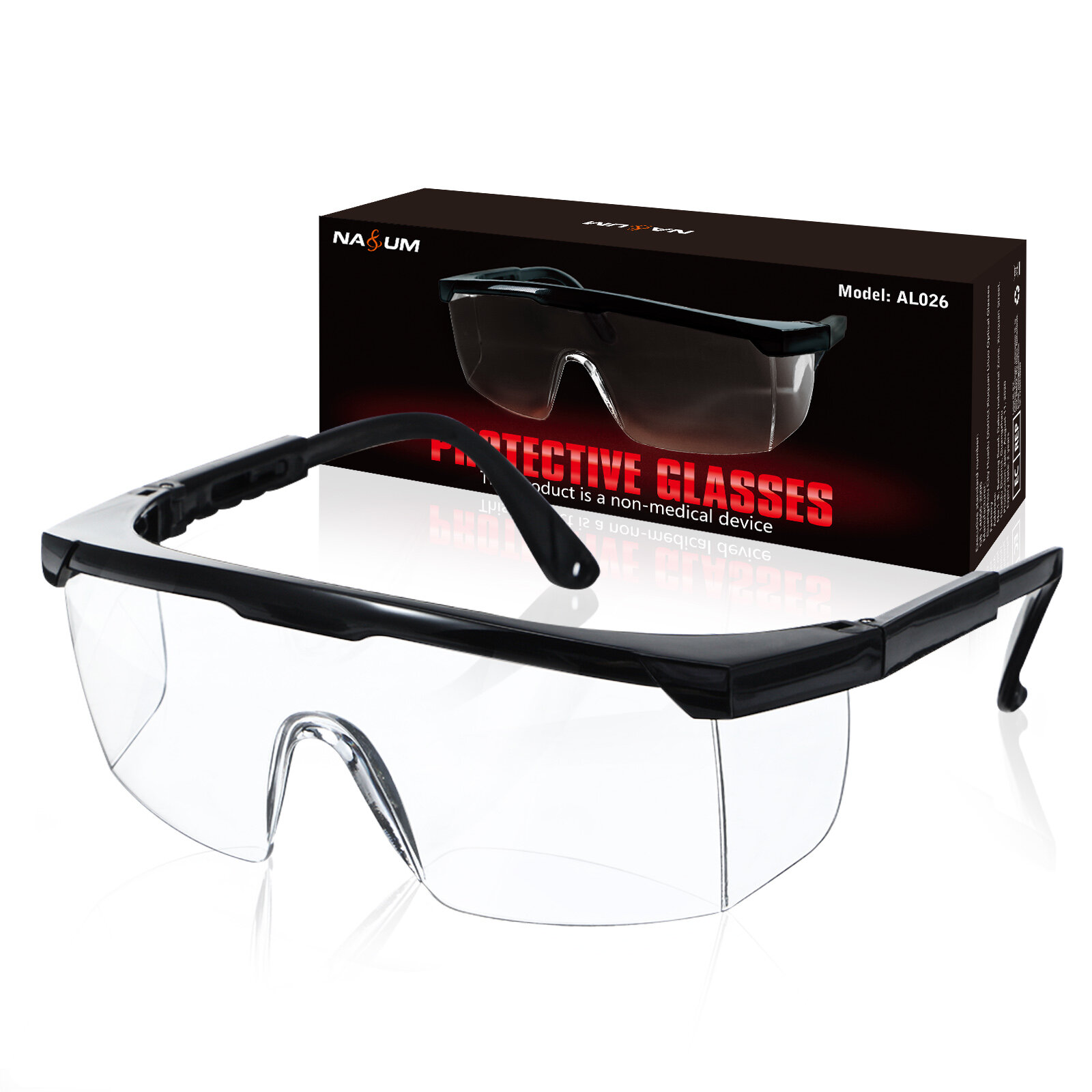 1PCS Veiligheidsbril Werkbril Brillen Beschermende Industri?le Lab Stofdruppels