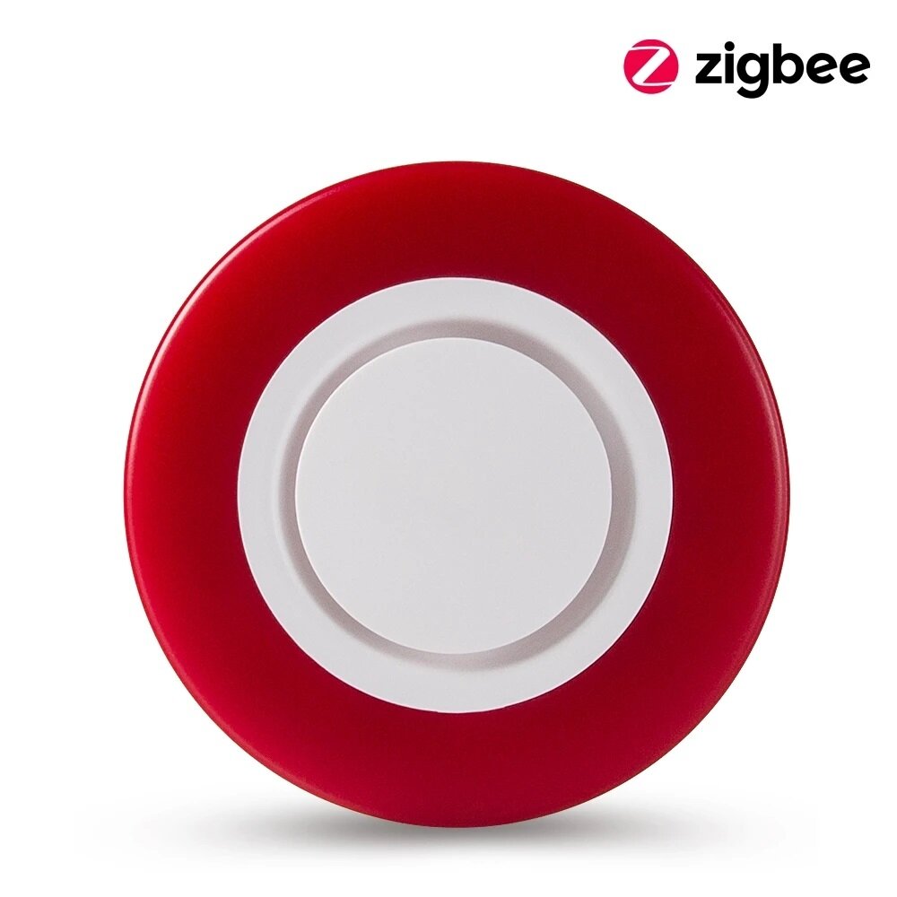 Smart ZB 3.0 95DB Strobe Flash Sound and Light Alarm Red Light Flash Indoor Home Security Alarm