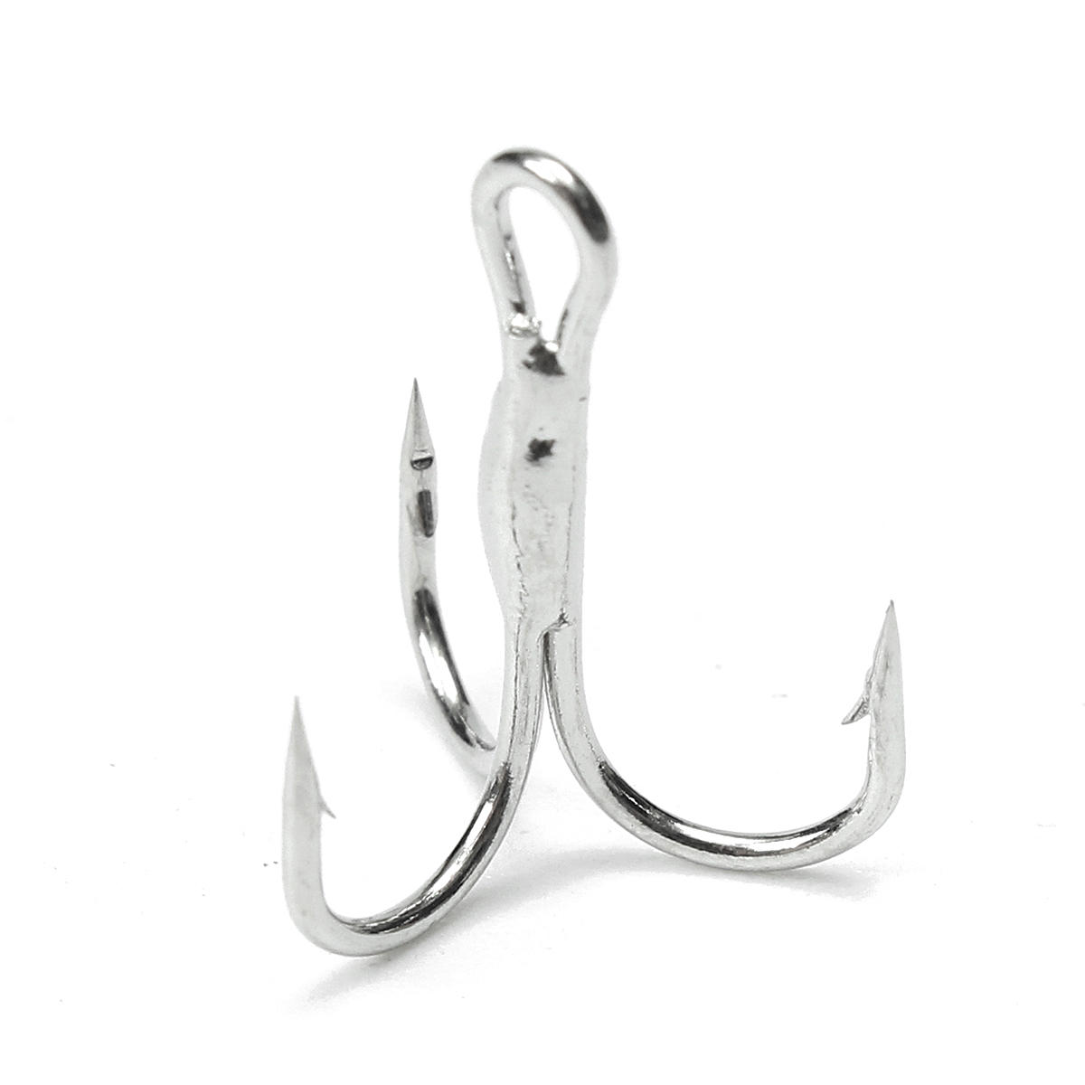 100Pcs Fishing Hook Sharpened Treble Bait Hooks 3 Size #6//#8//#10 Fishhook Tackle