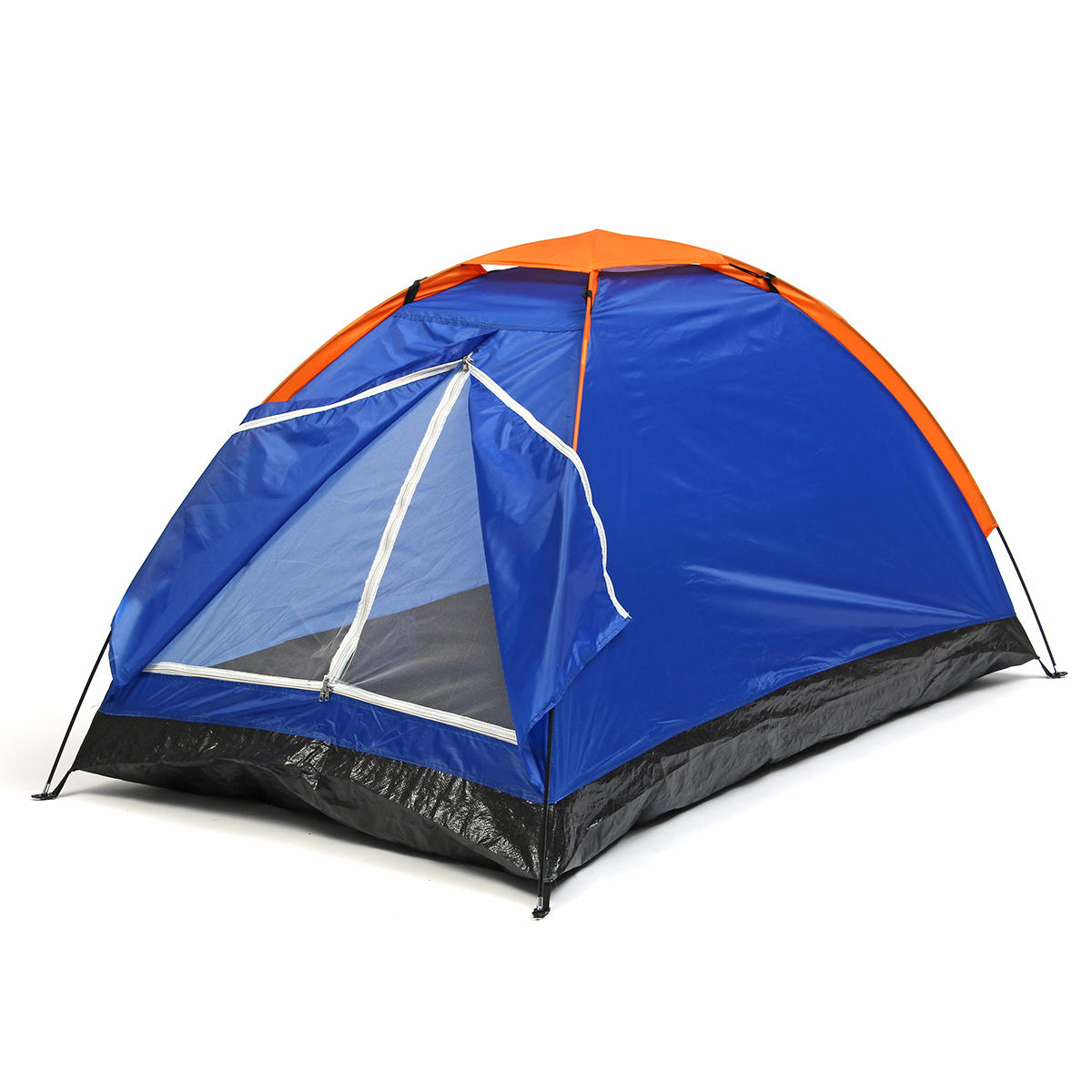 Kültéri 1-2 személyes dupla kemping sátor egyrétegű vízálló UV strand napernyő előtető