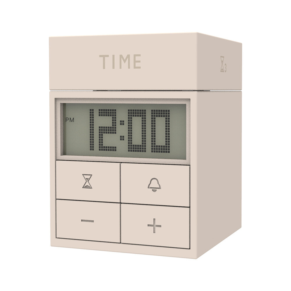 3 in 1 Roterende Timer Groot Scherm Mini Draagbare Multifunctionele Time Manager Wekker Timer Studie