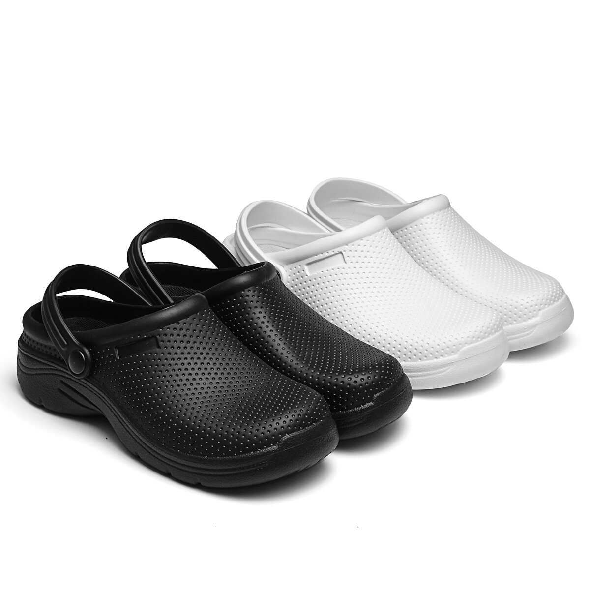 AtreGo EVA Verano Sandalias Zapatos de seguridad Impermeable Antideslizantes al aire libre Interior Playa Zapatos para mujeres y hombres