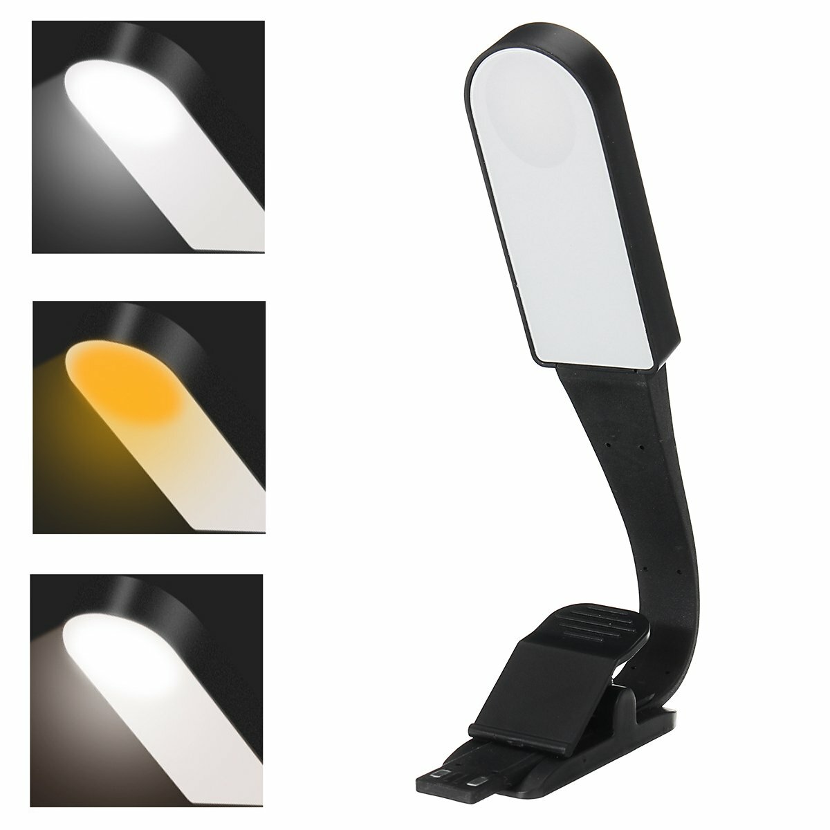 

Мини LED Клип На Книгу Для Чтения Света Затемнения Кровать Ночь Лампа Портативный Путешествия USB