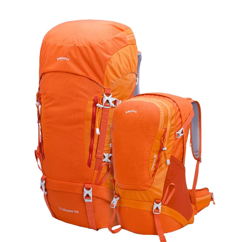 Mochila de montañismo ZENPH HC 38L/60L al aire libre impermeable de nylon 420D para acampar y hacer senderismo.