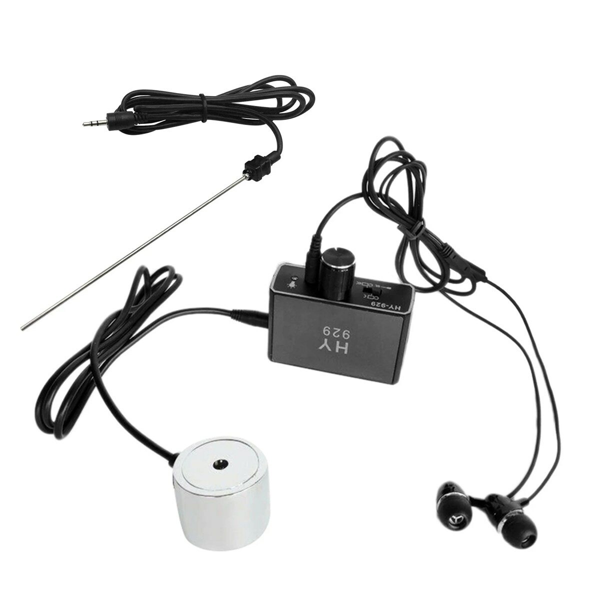 HY929 Waterleiding Buis Lekkage Monitor Tester Kit met Dual Probes Oortelefoon Hoge Gevoeligheid Wat