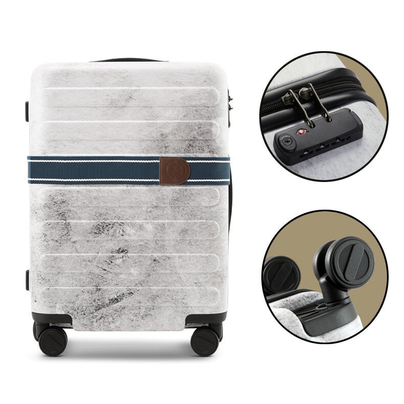 [From ] 90FUN x DMBJ 20/24 Inch Suitcase Carry on Spinner Wheels Rolling Luggage For Business Travel