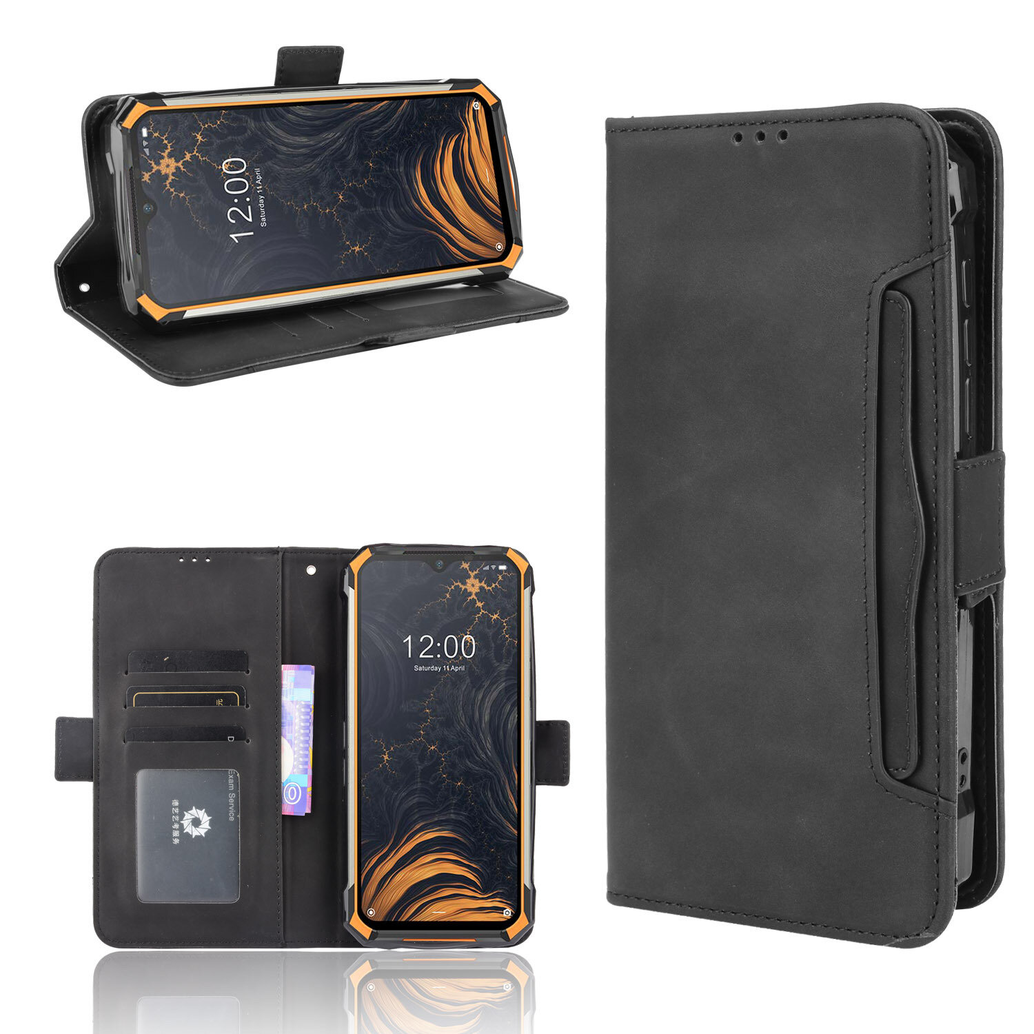 

Bakeey for Doogee S88 Pro/ Doogee S88 Plus Case Magnetic Flip with Multiple Card Slot Wallet Folding Stand PU Leather Sh