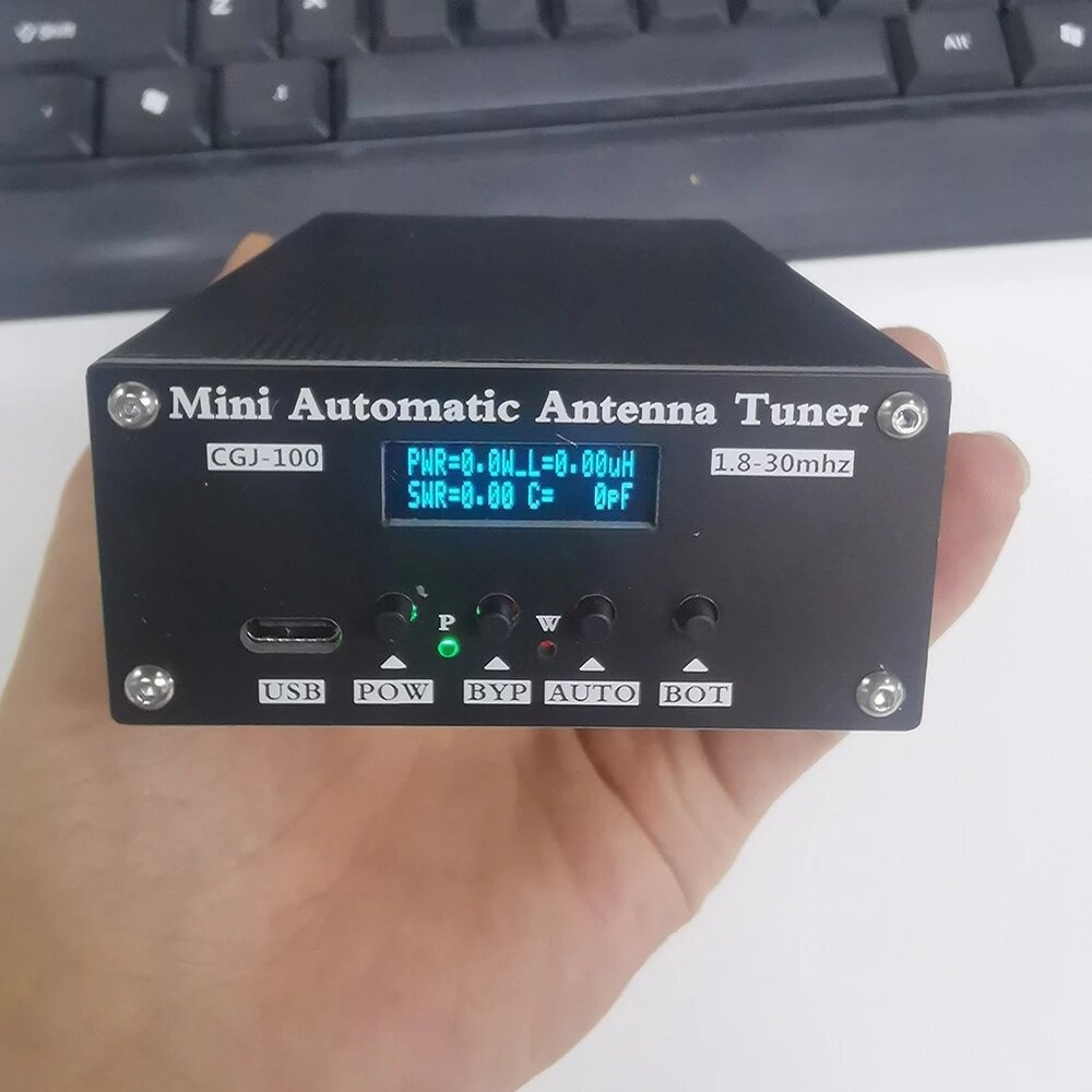 Nieuwe ATU100 Automatische Antenne Tuner 100 W 1.8-30 MHz Met Batterij Binnen Gemonteerd Voor 5-100 W Kortegolf Radiostations
