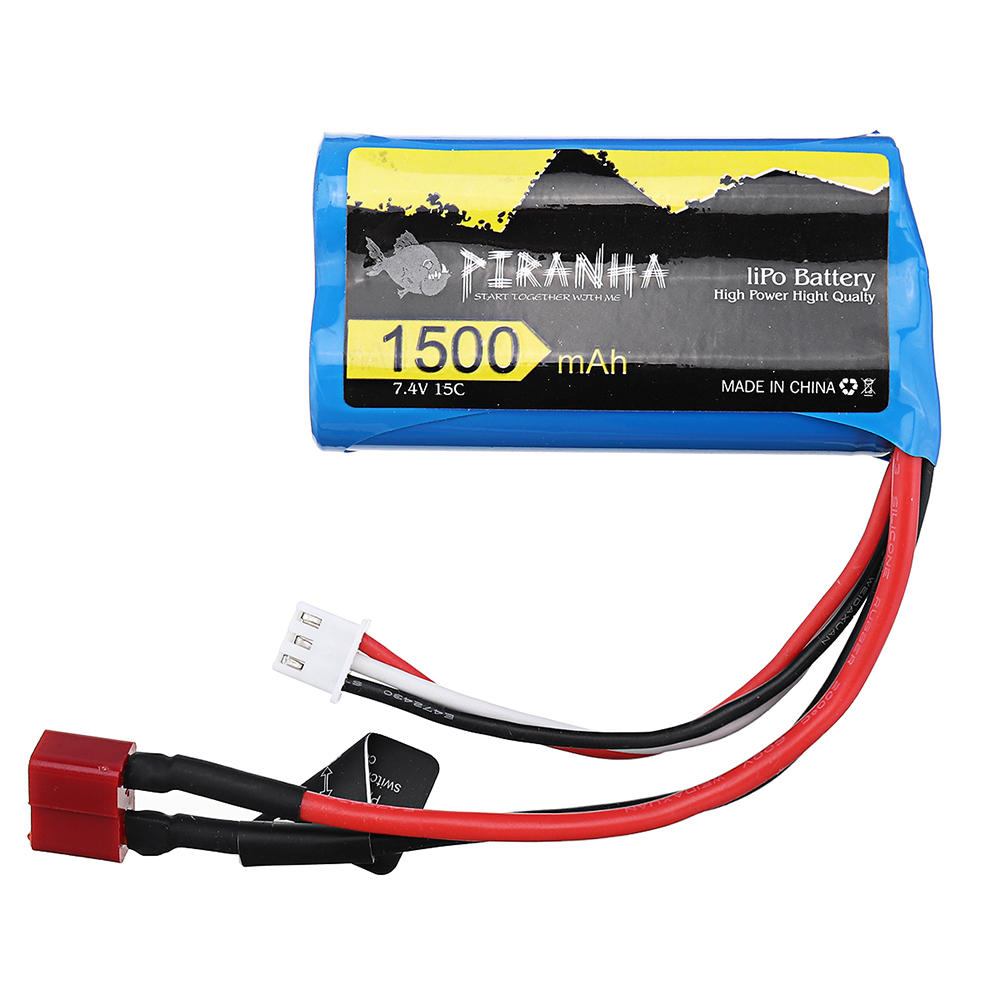 

PXtoys 7.4V 1500mAh 15C 2S T Plug Lipo Battery for 9200 9202 1/12 Rc Car Parts PX9200-46