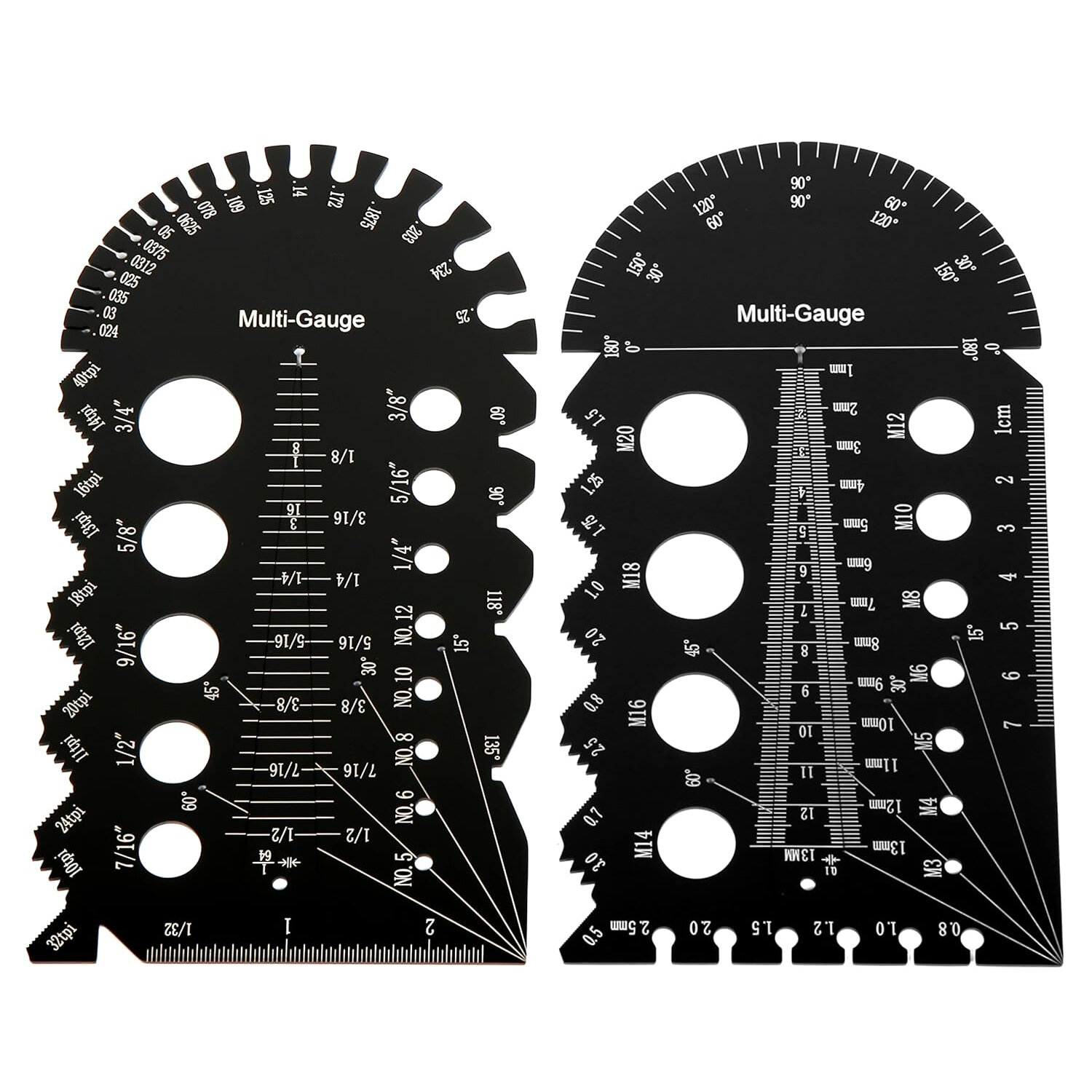 best price,2pcs,aluminum,alloy,metric/imperial,nut,and,bolt,thread,checker,discount