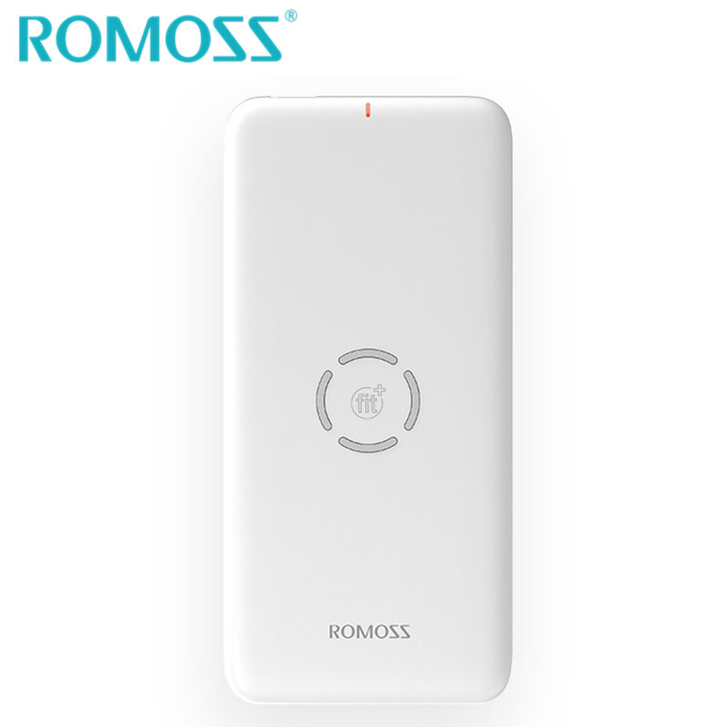 

ROMOSS WL1A Power Bank 10000mAh Wireless Charger Power Type-C USB Input USB Output Fast Charging For iPhone XS 11Pro Hua