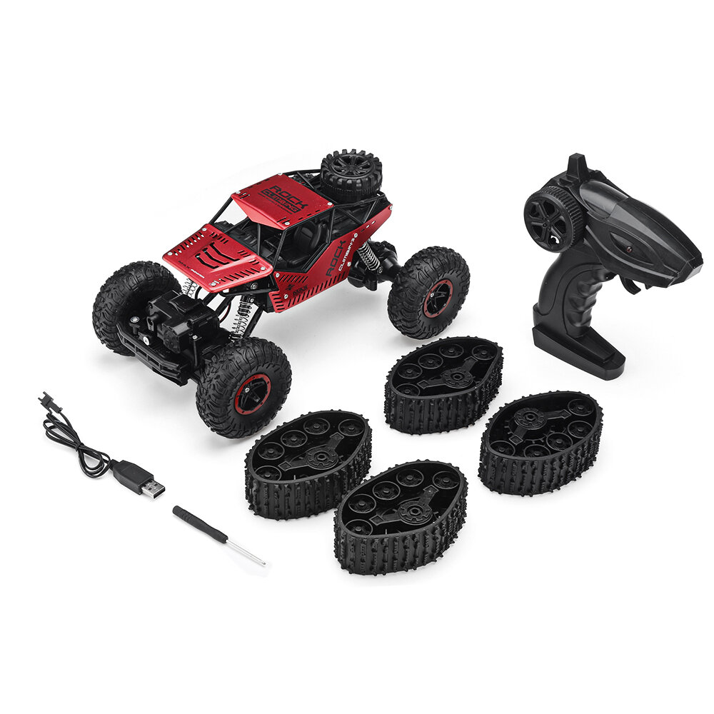 1/12 RC Car with Metal Shell 2.4G 4WD RTR Crawler for SnowfieldRC Vehicle Model for Kids and Adults