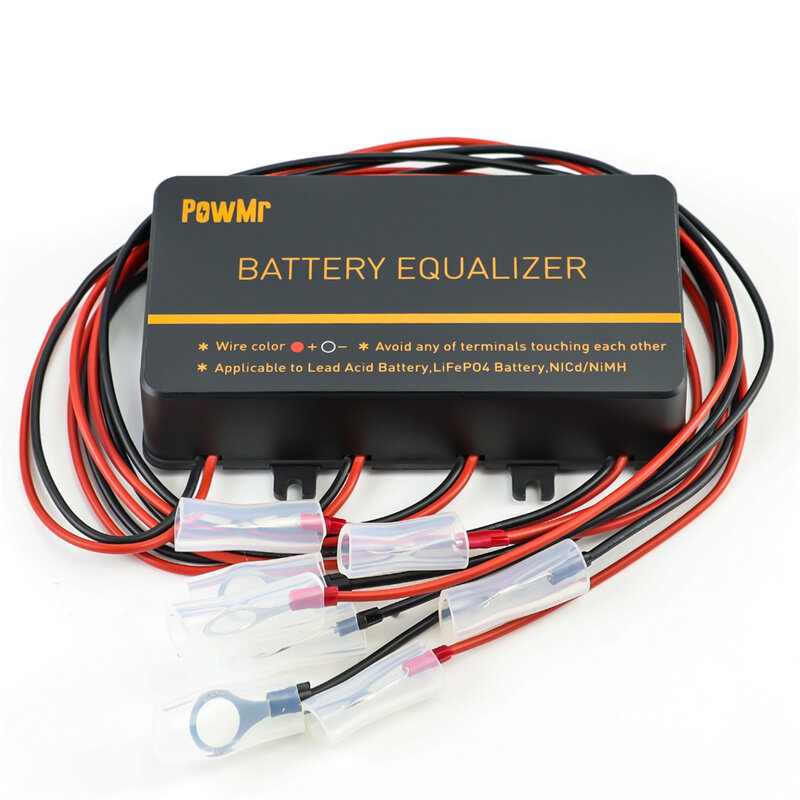 PowMr Batteriutjevner Spenningsbalanserer Automatisk utjevningsspenning for 48V Solcellebank av Lifepo4-batteri for å forlenge batteriets levetid