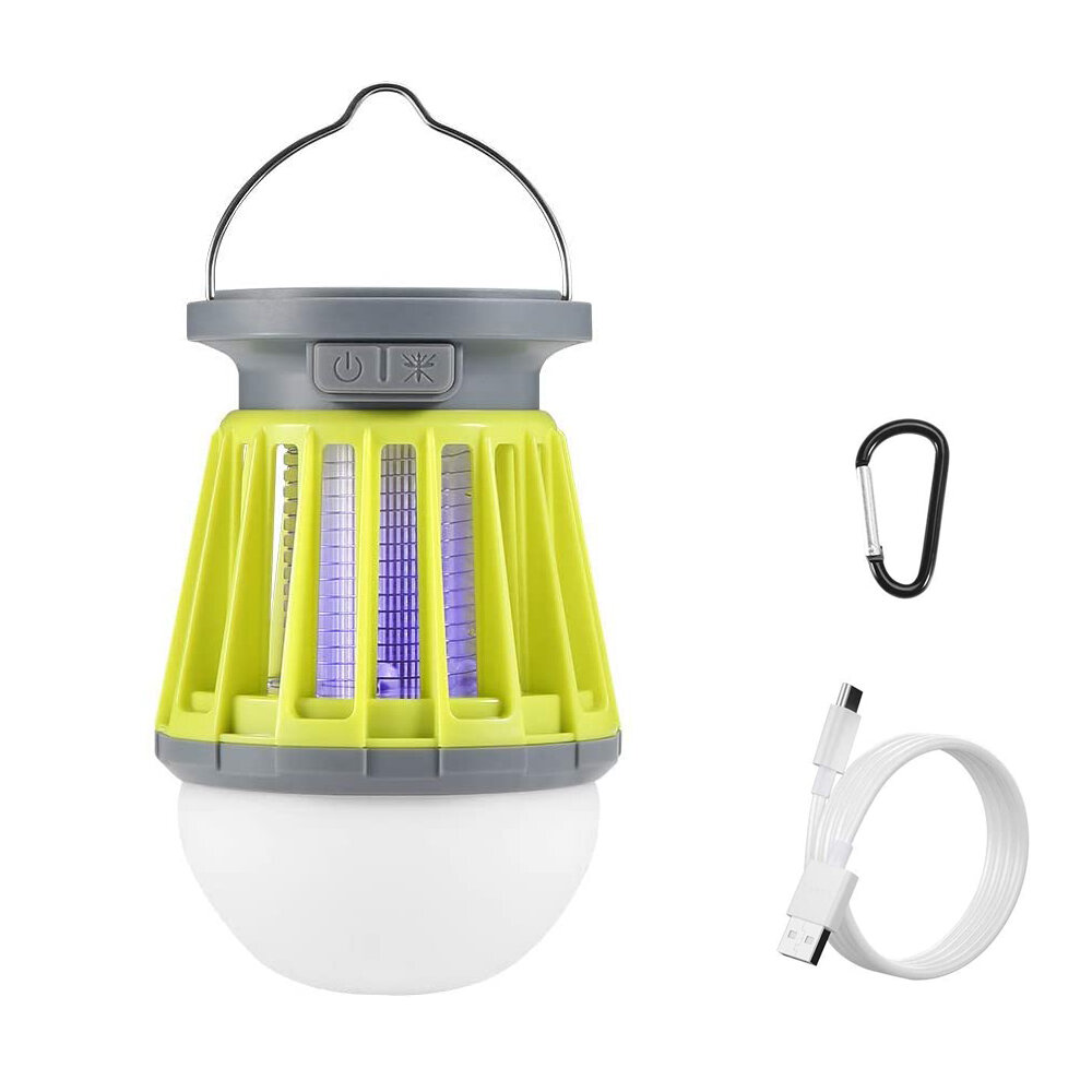 Thorfire Solar Mosquito Killer Lantern IPX6 Impermeable Mosquito Zapper 3 Modos cámping Luz USB / Solar Carga Mosquito Lámpara