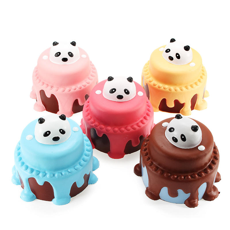 

Squishy Panda Cake 12cm Медленный рост с коллекцией подарков Подарочный набор Soft Squeeze Toy