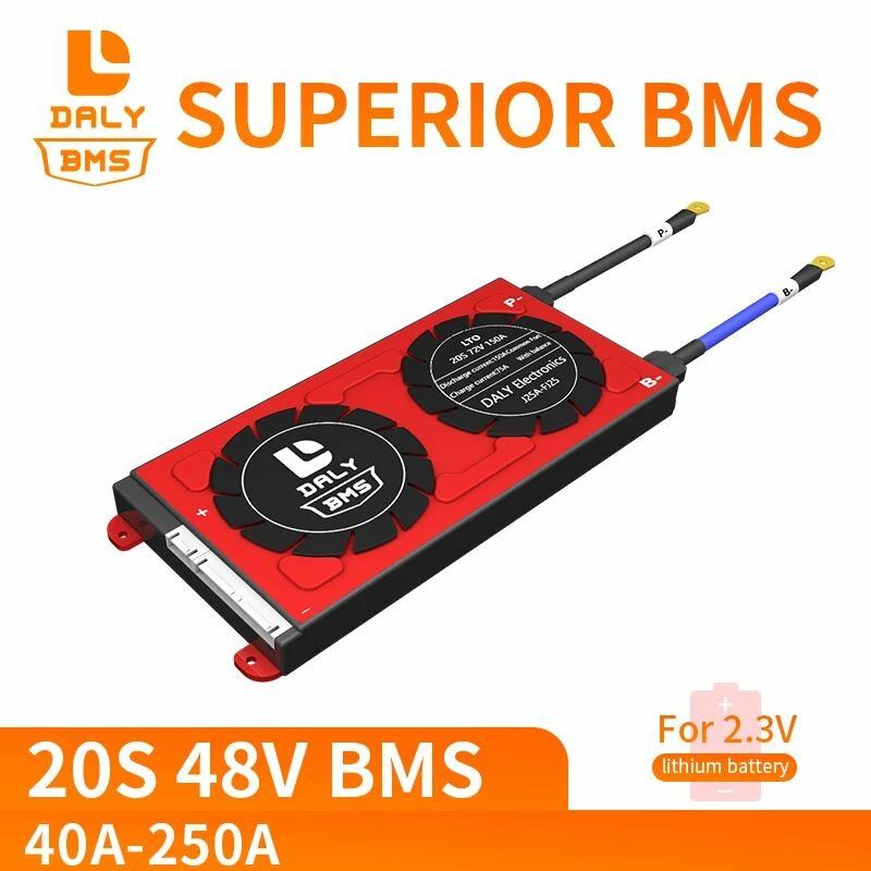 

DALY BMS 20S 48V 40A 60A 80A 250A 18650 Lithium Battery Protection Equalizer Board With Balancer Balance Function LTO Mo