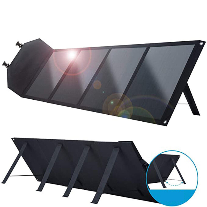 IPRee® 80W Painel Solar Monocristalino Painel de Energia Solar Kit Dobrável Solar para Carregamento de Estação de Energia Portátil