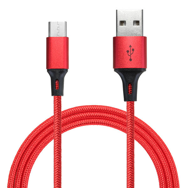 

Bakeey 2.4A Type C Braided Fast Charging Data Cable 1m For Oneplus 5t 6 Mi A1 Mix 2