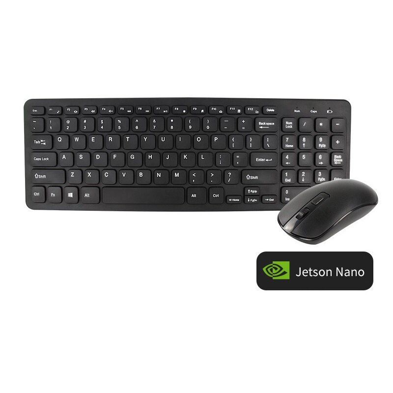 YAHBOOM? Wireless Keyboard and Mouse Set Compatible with Raspberry Pi and Jetson NANO