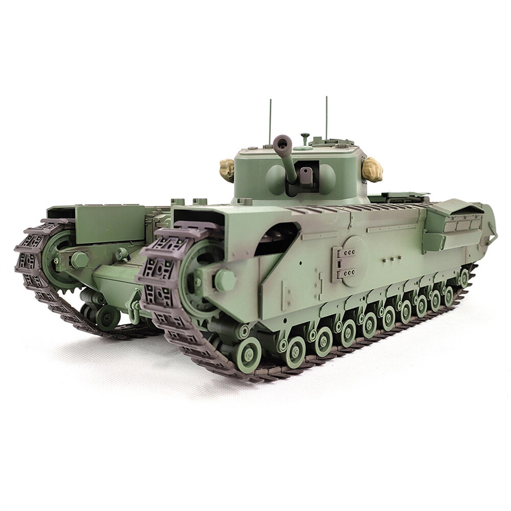 

COOLBANK Model UK 1/16 2.4G RC Main Battle Tank Smoke Sound Recoil Shooting LED Light Simulated Vehicles Models RTR Toys