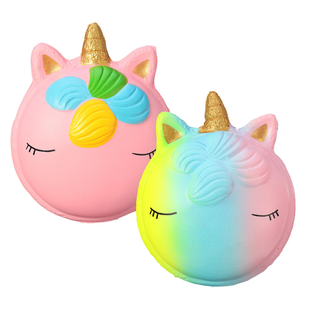 Fantasy Animal Squishy Unicorn Macaron 9CM Jumbo Toys Gift Collection With Packaging