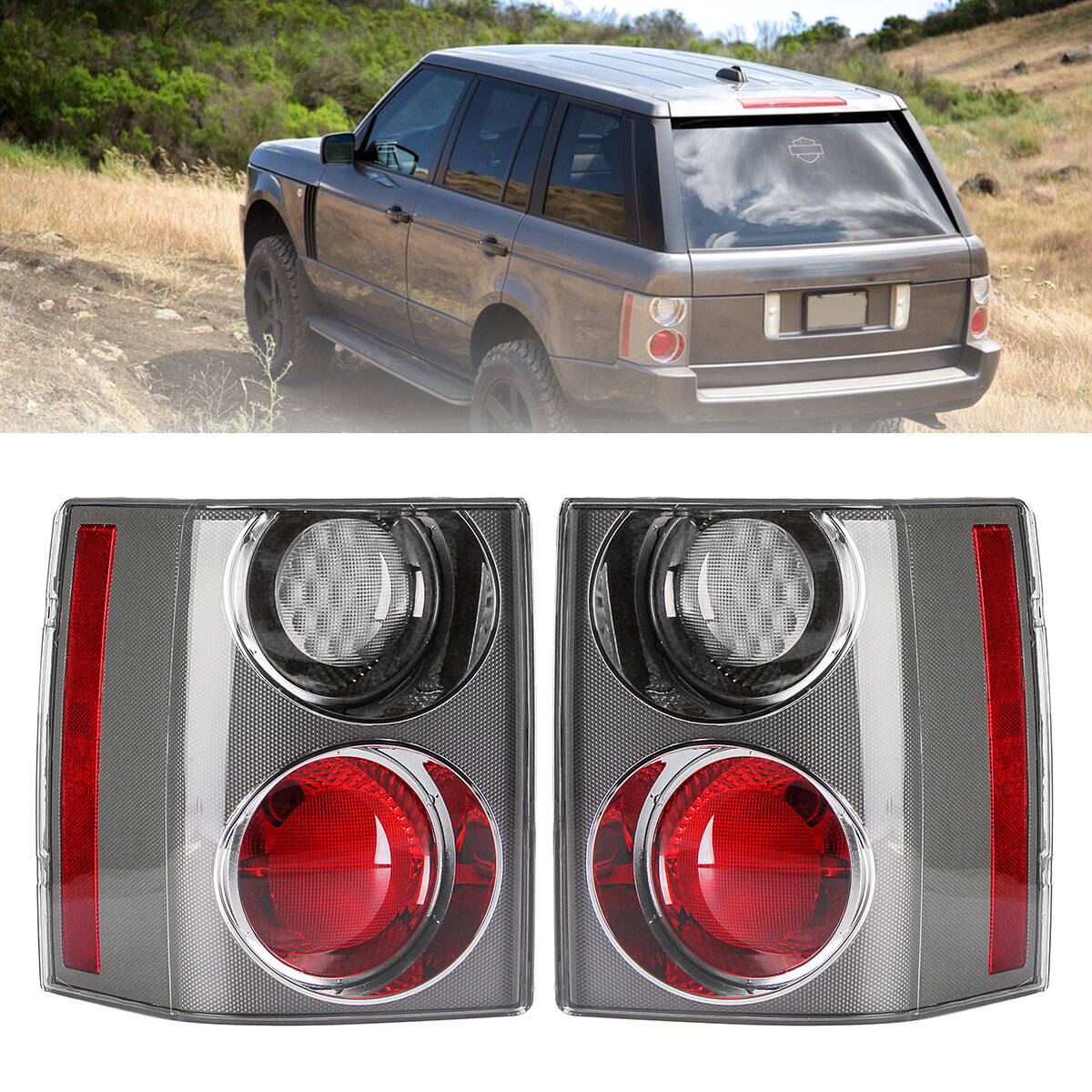 

Задний левый / правый задний фонарь в сборе Лампа Белый + красный для Range Rover Vogue L322 2002-2009