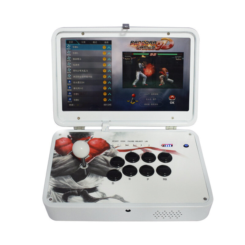 

PandoraBox 3D 4018 Games Arcade Game Console 14 inch IPS 1080P HD Display Support Wifi TV Output Retro Arcade Fight Stic