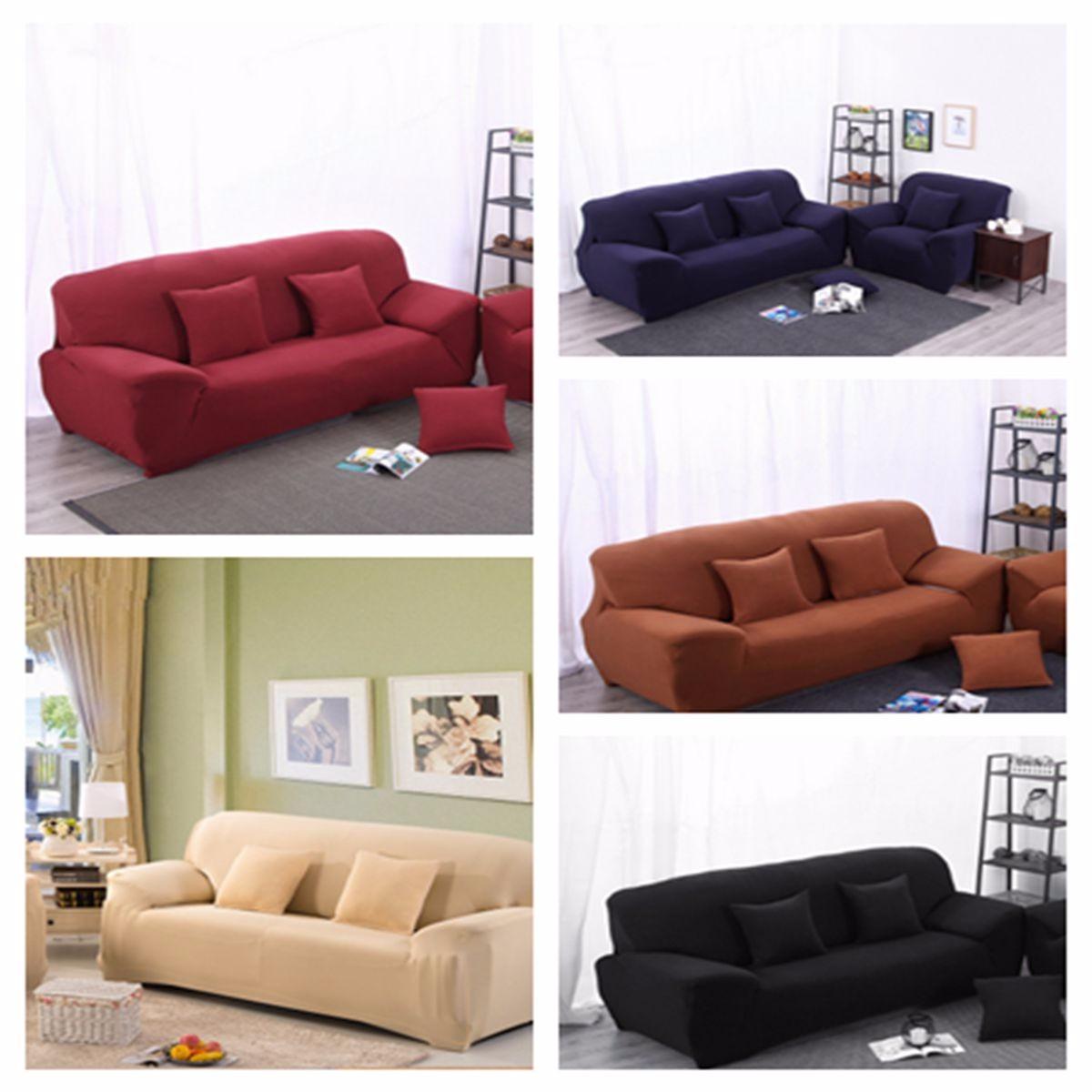 4 Seat Sofa Cover Slipcover Stretch Elastic Couch Furniture Protector Chair Covers